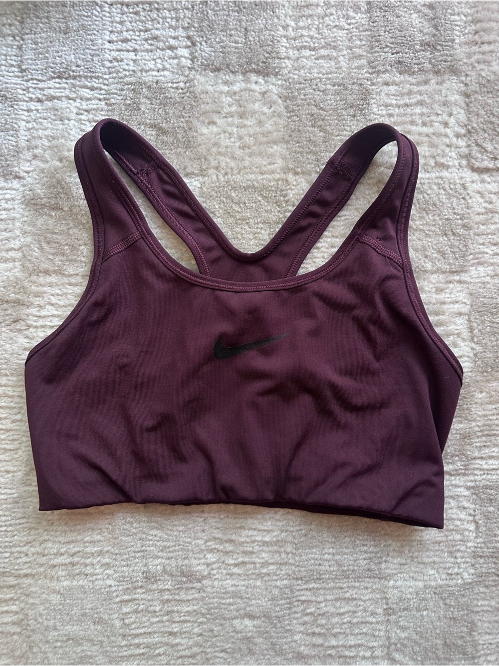 Nike Plum Racerback Medium-Impact Sports Bra